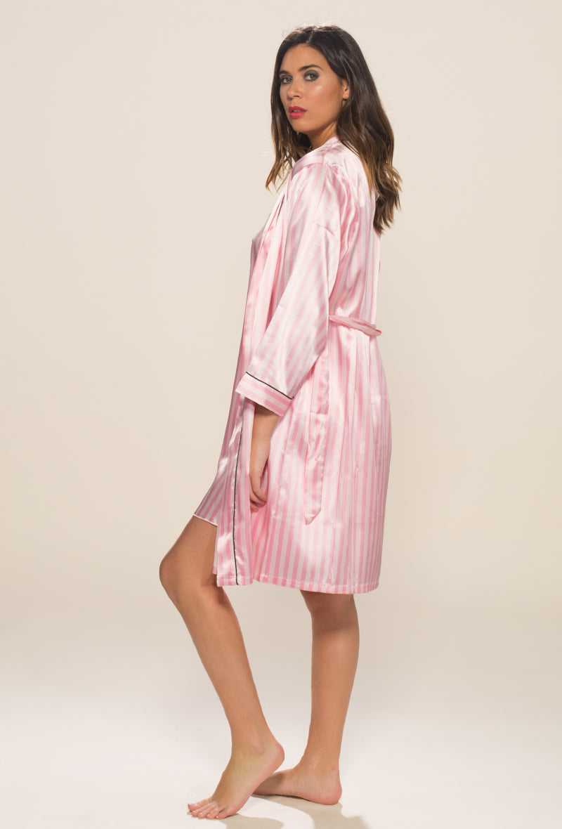 Peignoir en satin inspiration Victoria