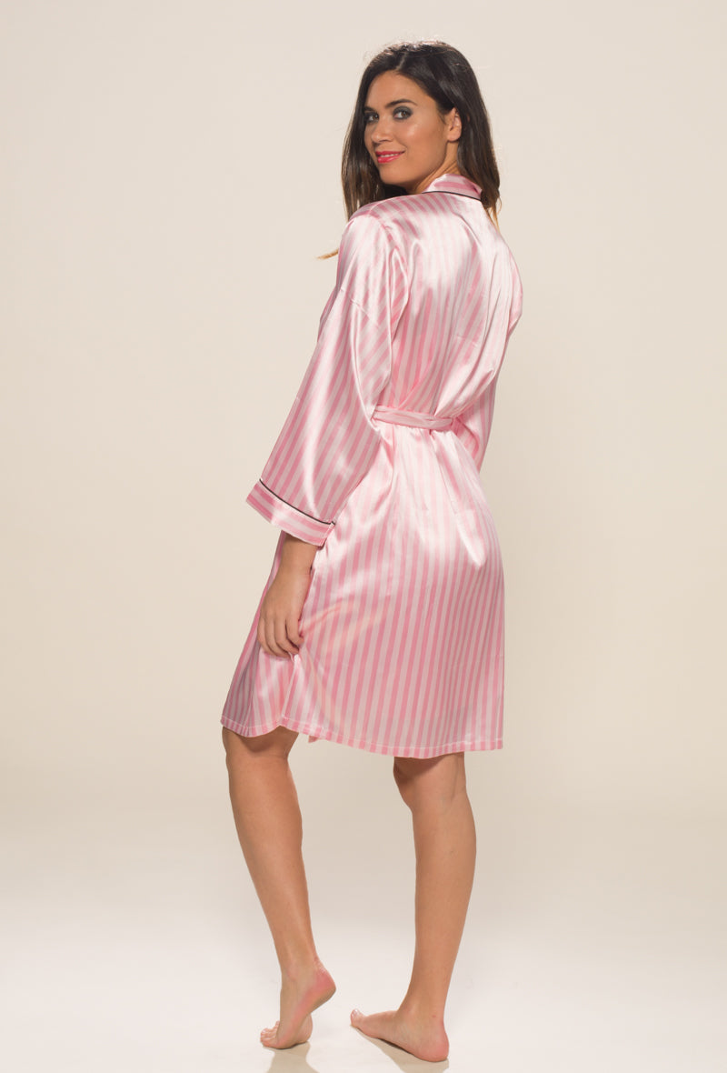 Peignoir en satin inspiration Victoria
